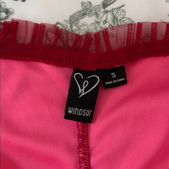 Windsor Vibrant Red Puff Sleeve Mini Dress - Picture 3 of 3